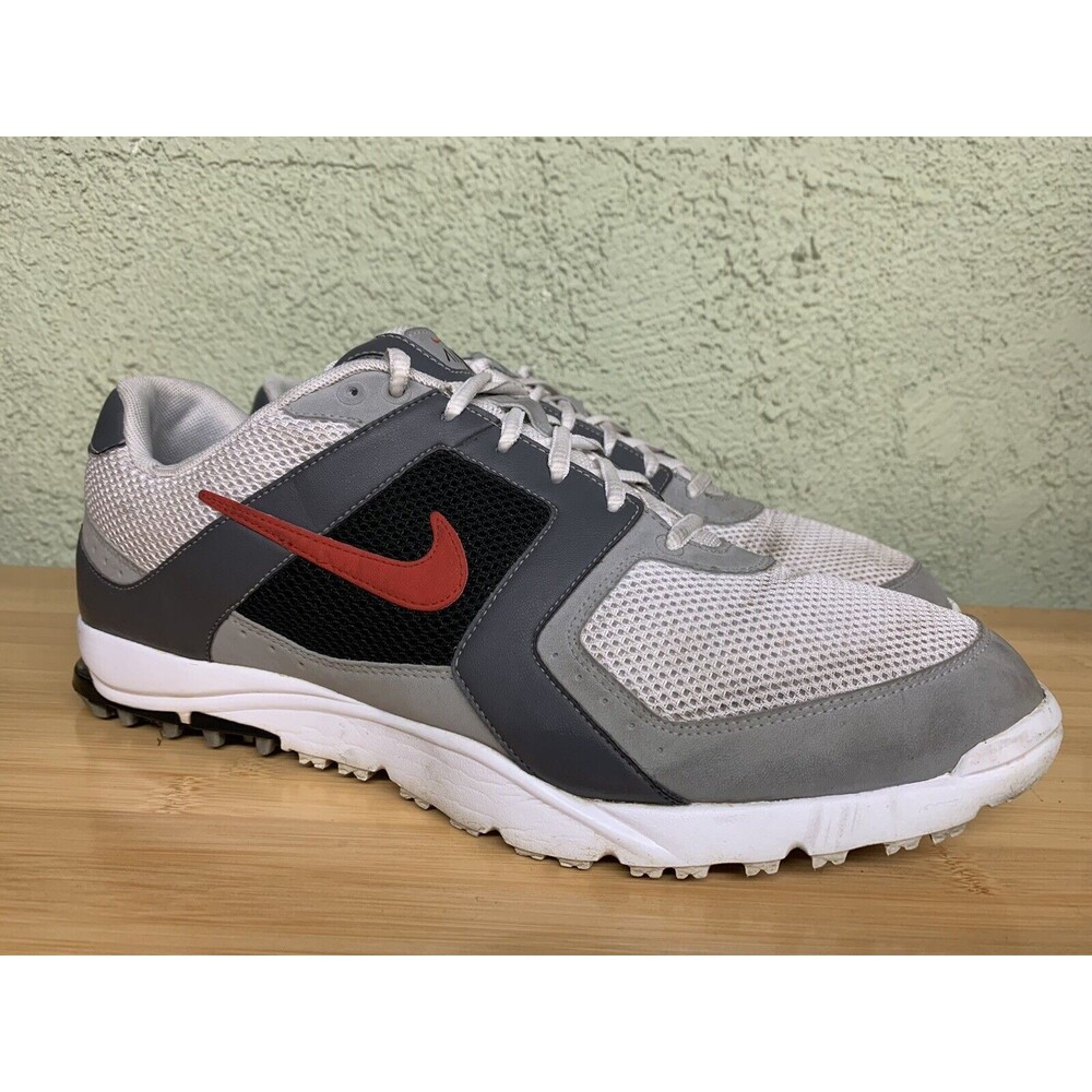 Nike Air Range WP Golf Shoes Size Men's 11.5 White Grey Red 418541-161